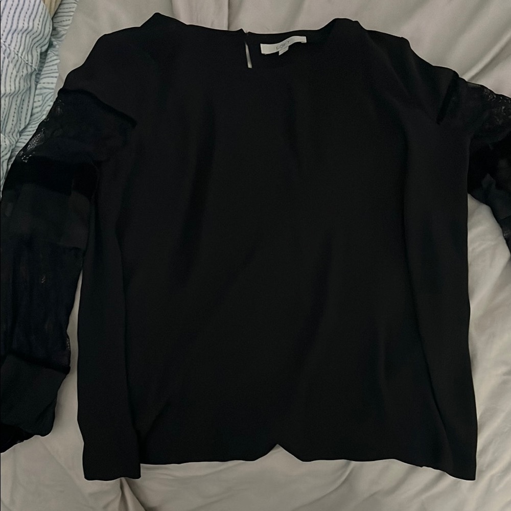 Elegant Black Women's Top from Loft